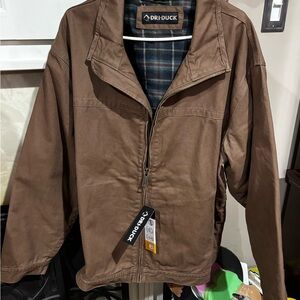 DRI DUCK Men's Brown Lightweight Jacket